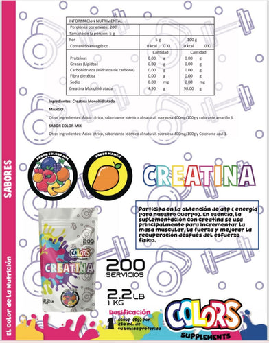 COLORS CREATINA 200 SERV